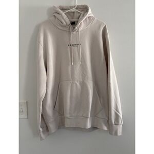 Sonnetti London Men's Beige Relaxed Fit StreetStyleMinimalist Hoodie SzXXL